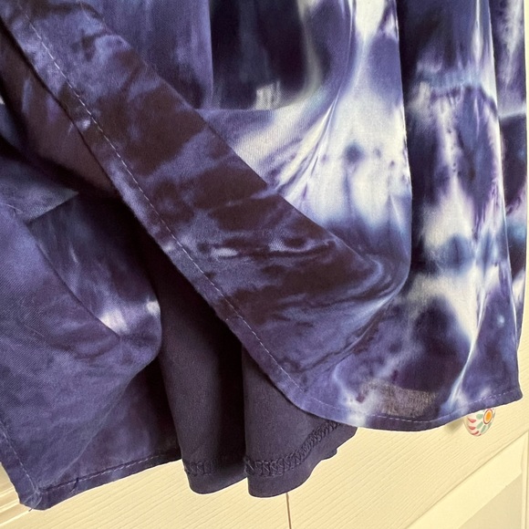 Miami AE Tie Die Blue & White Camisole Dress-Size M - Picture 3 of 8
